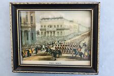 Vintage Framed Print Military Parade Pall Mall London England picture