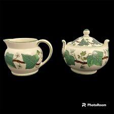WEDGWOOD NAPOLEON IVY SUGAR AND CREAMER picture