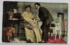 Victorian Couple Romance Courting Scene c1911 Postcard S8 picture