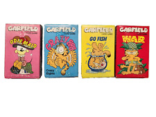 Garfield Cat Card Games Vintage 1978  Crazy 8s / Go Fish / War / Odie Maid / NOS picture