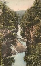 Hand-Colored Postcard; Canyon, Matthiessen State Park IL LaSalle County, Posted picture