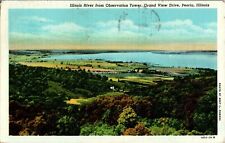 Illinois River from Observation Tower, Grand View Drive, Peoria, Illinois IL picture