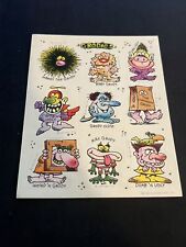 Vintage 80’s Hallmark GRODIES Sticker Sheets - picture