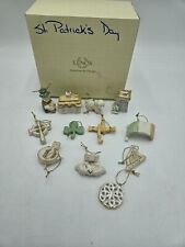 Lenox Luck Of The Irish Ornaments IN BOX Set Of 12 Minis St Patrick's Day picture