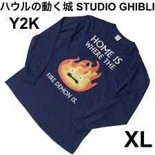 Rare Y2K Vintage Howl'S Moving Castle T-Shirt Long T-Xl Usa Old Clothes japan picture