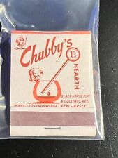MATCHBOOK - CHUBBY'S HEARTH - WEST COLLINGSWOOD, NJ - UNSTRUCK picture