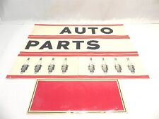 1940'S 50'S WATER TRANSFER DECALS 5 PIECES, 2 CHAMPION SPARK PLUGS, 2 W/ SCRIPT picture