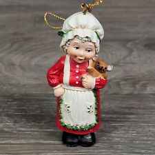 Vintage Holiday Memories Collector Ornaments Mrs Santa Claus ornament plastic picture