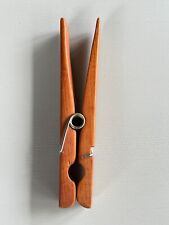 Vintage Oversized Giant Clothespin Laundry Room Decor Wood Paperweight picture