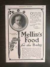 Vintage 1907 Mellin's Food For the Baby Full Page Original Ad picture