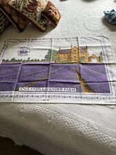 Vintage Norfolk Lavender England's Lavender Farm Tea Towel 100% Cotton NEW picture