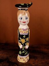 Susan Paley Ganz Bella Casa Flower Vase Patty Picked Posies 1980's handpainted picture