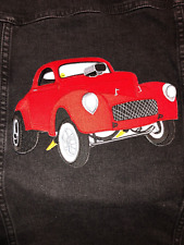 WILLYS GASSER HOT ROD STREET ROD VINTAGE CAR COMPANY ADVERTISING  JACKET PATCH picture