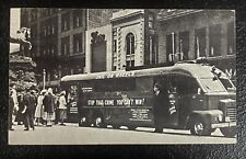 New Haven County CT Jail on Wheels Crime Prevention Police LE Postcard 1950s picture