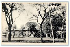 c1940's State Prison State Street Exterior Wethersfield Connecticut CT Postcard picture
