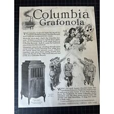 Antique Vintage 1918 Columbia Grafonola Print Ad picture