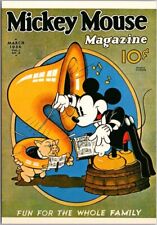 Modern 4x6 MICKEY MOUSE MAGAZINE Postcard March 1936 Cover #WDC-33 / Unused picture