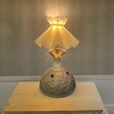 Vintage Boudoir Lamp Hollywood Regency Lady Head Woman1940s-50s-19”-as Is picture