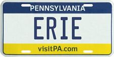 Erie Pennsylvania Aluminum PA License Plate  picture