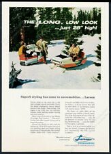 1966 Larson Hawk Eagle snowmobile photo vintage print ad picture