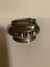 Ronson Crown Table Lighter  Vintage Silver Plated Ronson Crown Scalloped Lighter picture