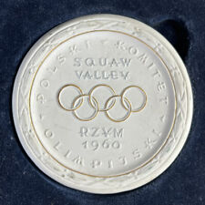 1960 VIII Olympic Winter Games Presentation Plaque Plate for Polish Committee picture