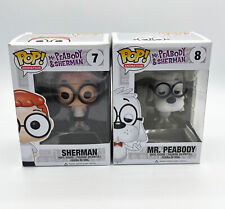 Mr. Peabody and Sherman POP Funko Figures #07 and #08-Ships in Pop Protector picture