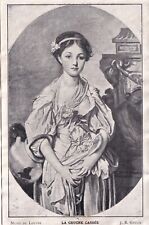 1800's  1900  French Victorian Black White Print -La  Cruche Cassee -Muse Louvre picture
