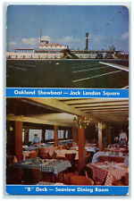c1950's Oakland Showboat-Jack London Square Dining Room CA Multiview Postcard picture