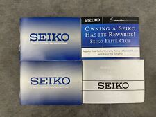 Vintage Seiko Watch Warranty & Manuals: Authentic Collectibles picture