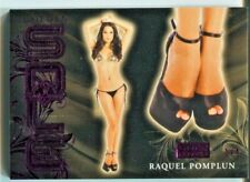 RAQUEL POMPLUN 2021 BENCHWARMER GOLD EDITION GOLDEN SOLE FOOT CARD PINK FOIL /4 picture