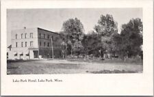Vintage 1910s Lake Park, Minnesota Postcard LAKE PARK HOTEL Street View Unused picture