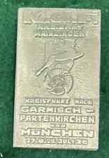 WW1 / WW2 German Tinnie - Strength Through Joy Munich Rally Badge 100% Original picture