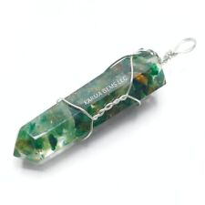 Green Jade 1 pc Stone Orgonite Pendant Healing Energy Reiki Resin Necklace  picture