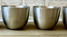 4 Vintage Authentic Reproduction Jefferson Cups Stieff Pewter P50 No Engraving picture