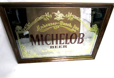Vintage Beeco Anheuser-Busch Michelob Beer Since 1896 Framed Mirror 26