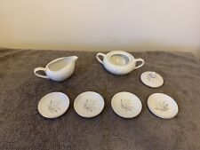 1961 Vintage Kaysons Fine China Golden Rhapsody Creamer, Sugar Bowl, 4 Coasters picture