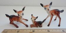 Vintage Deer Family Plastic Animal Figurine set of 3~Bambi~Fawn~Doe~Christmas picture
