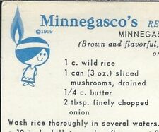 AU-176 Minnegasco Recipe Cards, Group of Twelve 1959 Main, dessert, more picture