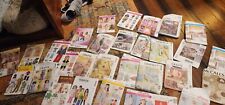 Lot Of 30 Kids, Doll Clothes, Kids Blankets, Household Vintage Sewing Patterns.  picture