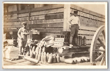 Japanese Army Soldiers & Munitions Dump WW1 WWI RPPC Real Photo Postcard Japan picture