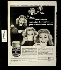 1946 Nescafe Nestle Evaporated Milk Fresh Coffee Vintage Print Ad 23386 picture
