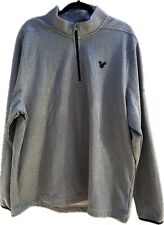 Disney Parks Men’s Xlarge Gray Nike Therma-Fit Quarter-Zip Mickey Pullover NEW picture