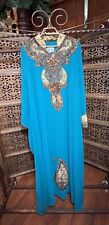Sky Blue Embroidered Georgette Islamic Kaftans SARA picture