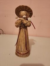 Vintage Korean Straw Ceramic Doll picture