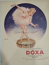 Doxa Watch Print Advertising 1947 Du Swiss Luxury Precision French Ballerina picture