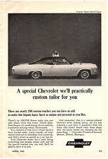 1965 Print Ad Chevrolet Impala Super Sport SS 200 Custom touches you can have picture
