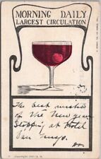 1906 Drinking / Alcohol Comic Postcard 