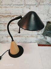 Vintage 80s Underwriters Laboratories Post Modern Goose Neck Halogen Desk Lamp picture