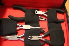 Vintage Craftsman Precision Pliers Kit Tools Stainless picture